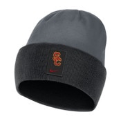 USC Trojans Nike Youth Gray and Black SC Interlock Sideline Dri-Fit Beanie
